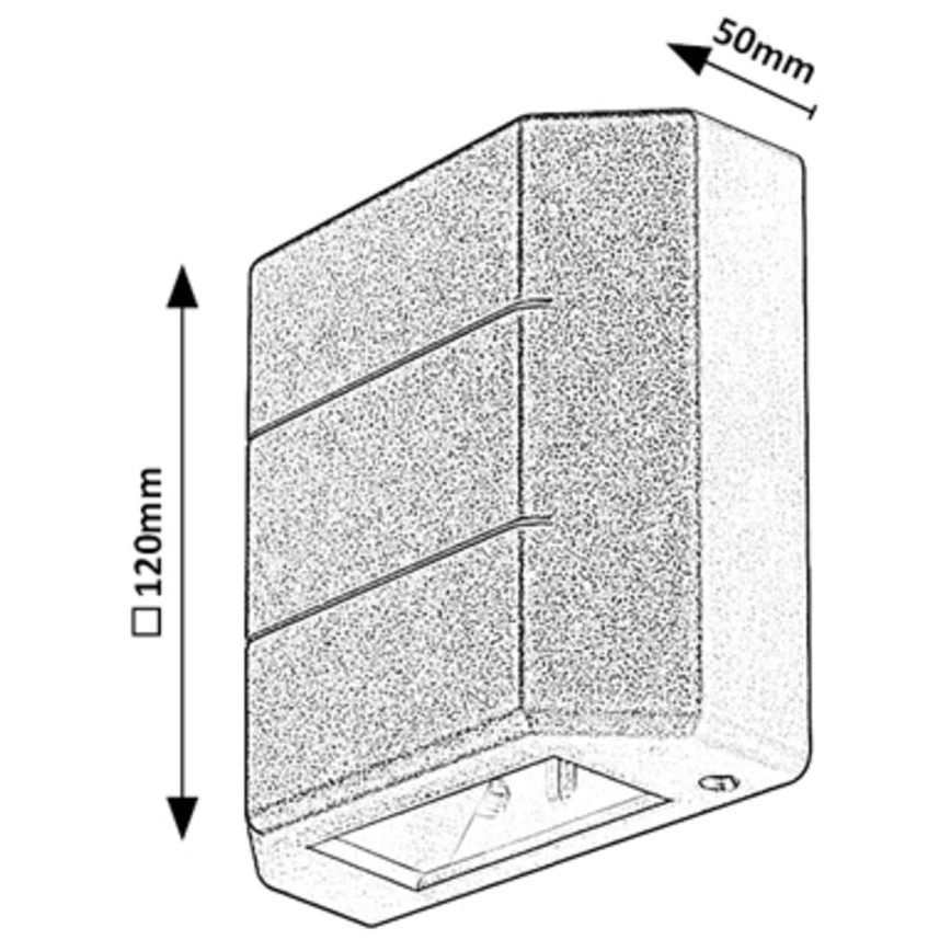 Rabalux - Aplique LED de exterior LED/6W/230V IP54 blanco