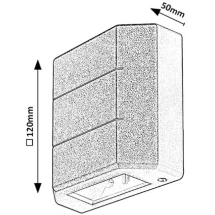 Rabalux - Aplique LED de exterior LED/6W/230V IP54 blanco