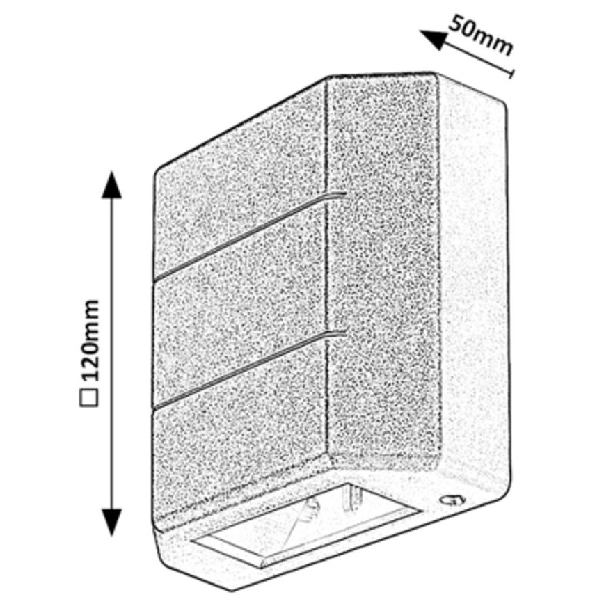 Rabalux - Aplique LED de exterior LED/6W/230V IP54 blanco