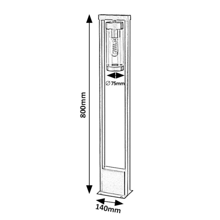 Rabalux - Lámpara de exterior 1xE27/12W/230V IP44