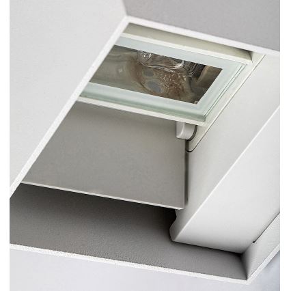 Rabalux - Aplique de exterior 1xG9/42W/230V IP54 blanco