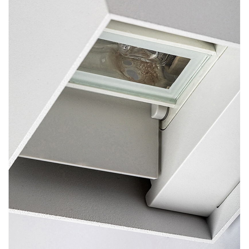Rabalux - Aplique de exterior 1xG9/42W/230V IP54 blanco