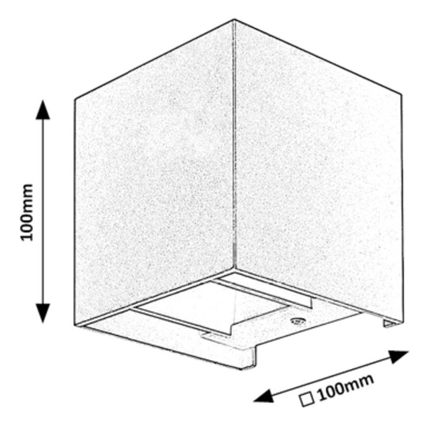 Rabalux - Aplique de exterior 1xG9/42W/230V IP54 blanco