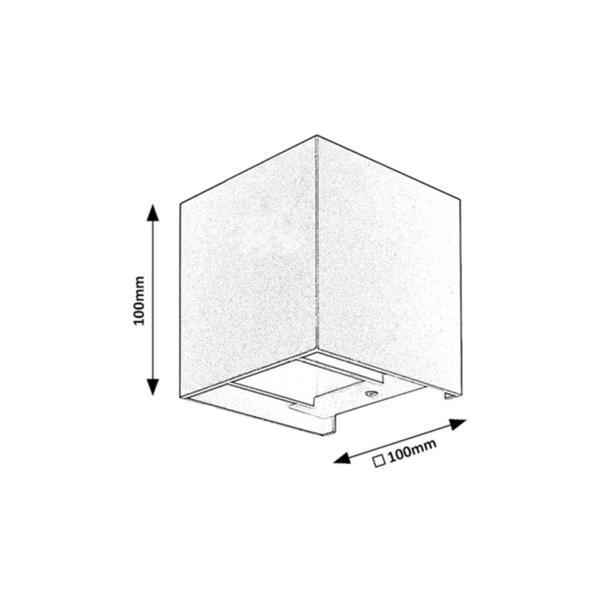 Rabalux - Aplique de exterior 1xG9/42W/230V IP54 blanco