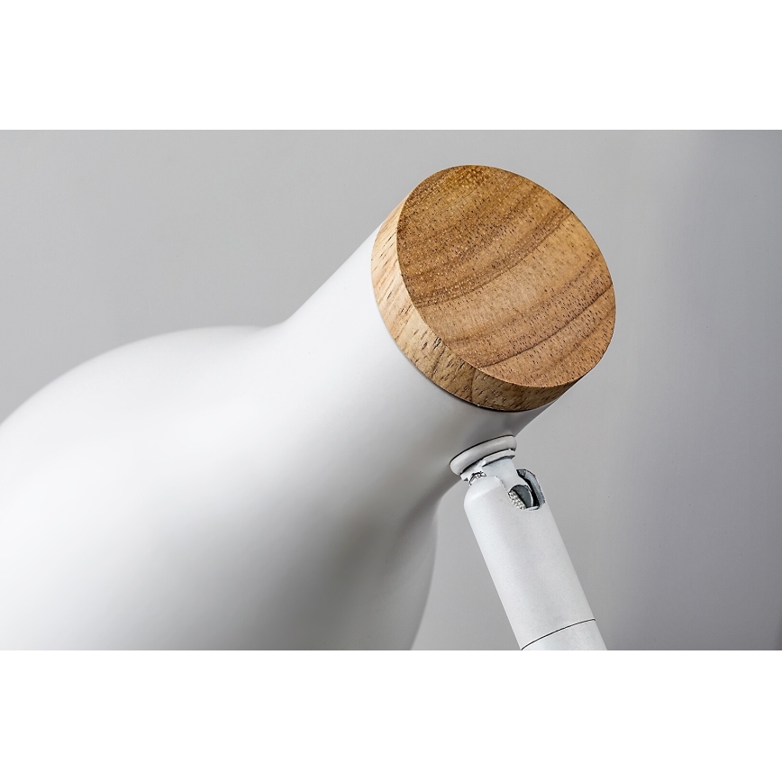 Rabalux - Lámpara de mesa táctil regulable con carga inalámbrica 1xE14/25W/230V árbol de caucho