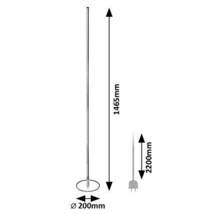 Rabalux - Lámpara LED de pie LED/18W/230V 3000K
