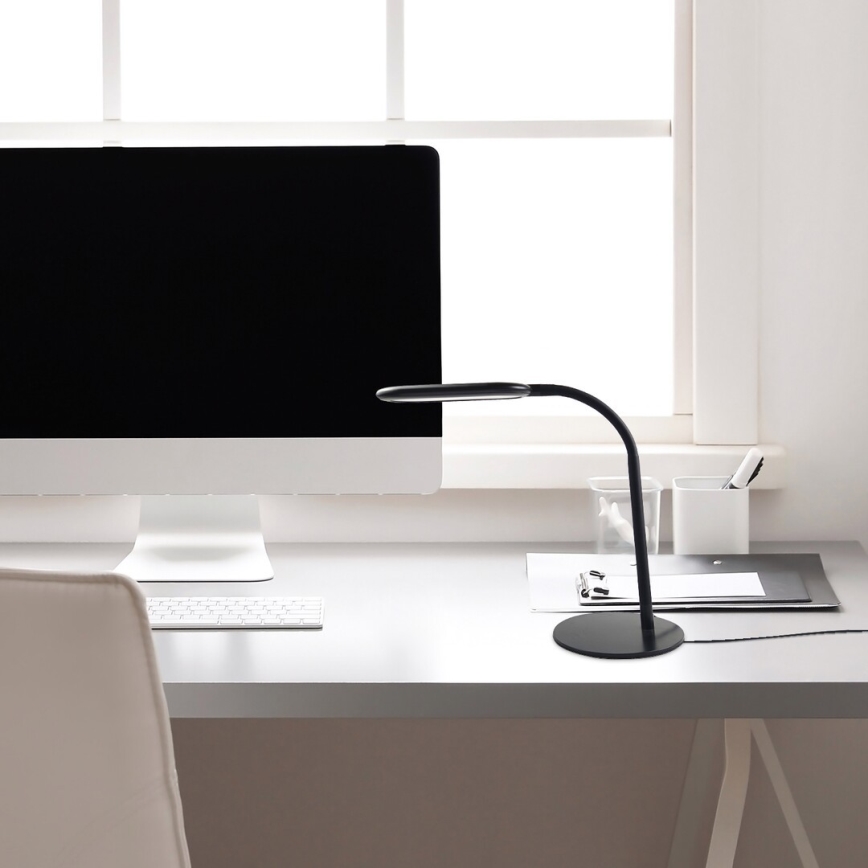 Rabalux - Lámpara de mesa regulable LED táctil LED/10W/230V 3000-6000K negro