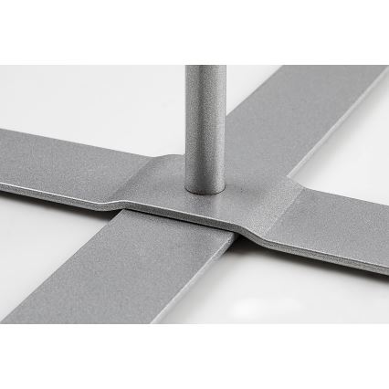 Rabalux - Lámpara de pie 1xE27/40W/230V blanco/plata