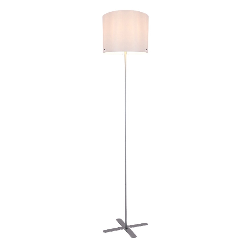 Rabalux - Lámpara de pie 1xE27/40W/230V blanco/plata