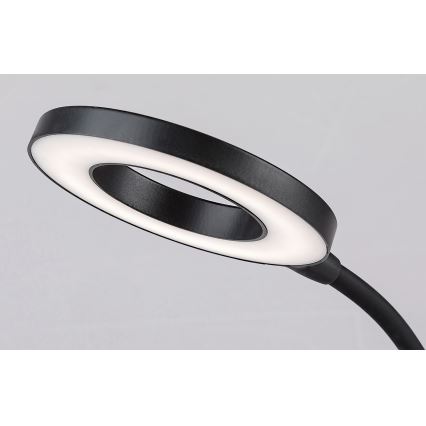 Rabalux - Lámpara de mesa regulable LED táctil con cargador inalámbrico LED/5W/5V 2700-6000K negro