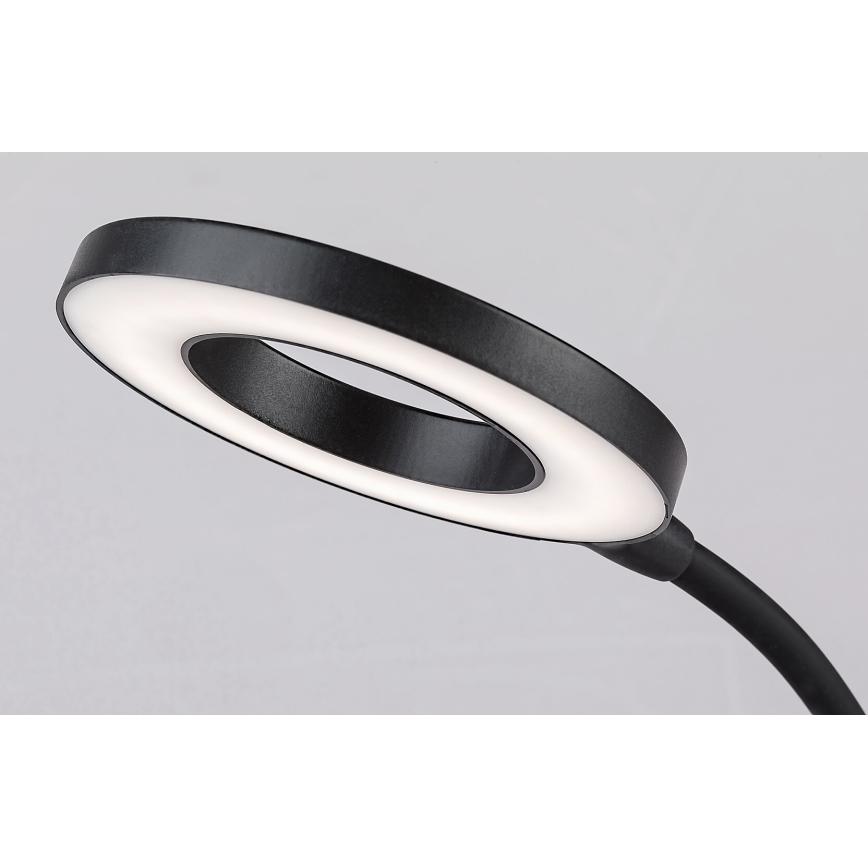 Rabalux - Lámpara de mesa regulable LED táctil con cargador inalámbrico LED/5W/5V 2700-6000K negro