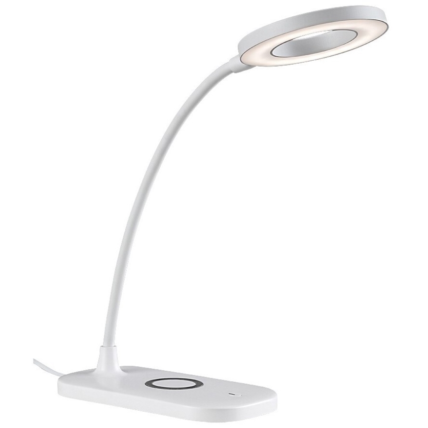 Rabalux - Lámpara de mesa regulable LED táctil con cargador inalámbrico LED/5W/5V 2700-6000K blanco