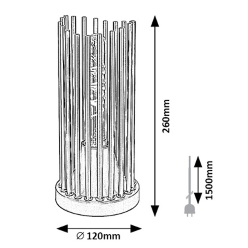 Rabalux - Lámpara de mesa 1xE27/40W/230V
