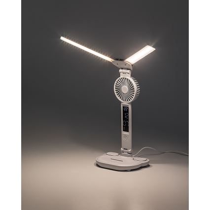 Rabalux - Lámpara de mesa LED regulable con ventilador LED/7W/5V 3000/4000/6500K