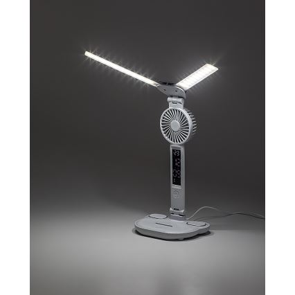 Rabalux - Lámpara de mesa LED regulable con ventilador LED/7W/5V 3000/4000/6500K