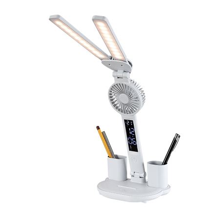 Rabalux - Lámpara de mesa LED regulable con ventilador LED/7W/5V 3000/4000/6500K