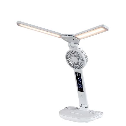 Rabalux - Lámpara de mesa LED regulable con ventilador LED/7W/5V 3000/4000/6500K