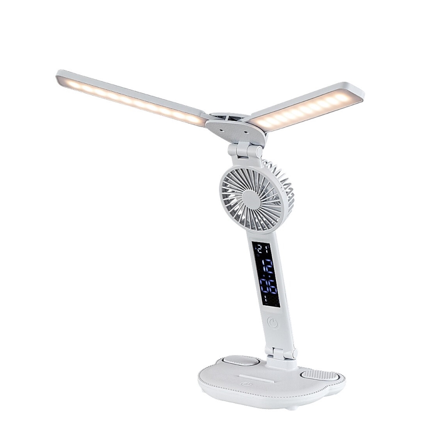 Rabalux - Lámpara de mesa LED regulable con ventilador LED/7W/5V 3000/4000/6500K