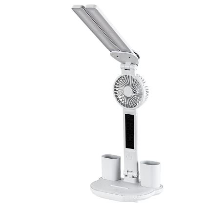 Rabalux - Lámpara de mesa LED regulable con ventilador LED/7W/5V 3000/4000/6500K