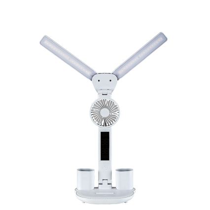 Rabalux - Lámpara de mesa LED regulable con ventilador LED/7W/5V 3000/4000/6500K