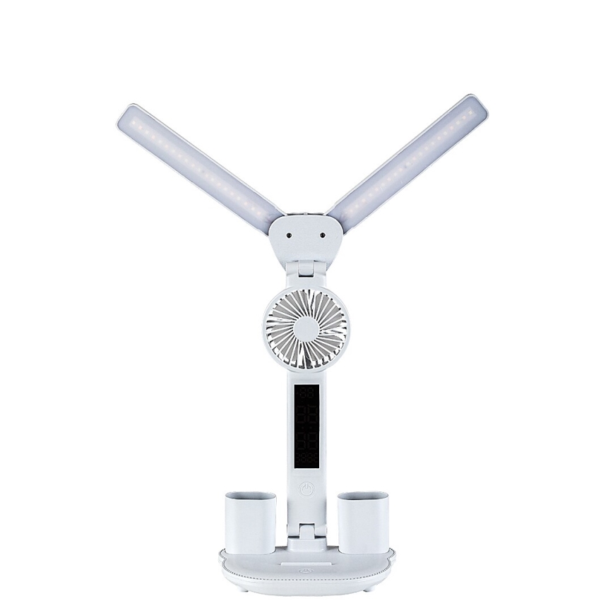 Rabalux - Lámpara de mesa LED regulable con ventilador LED/7W/5V 3000/4000/6500K