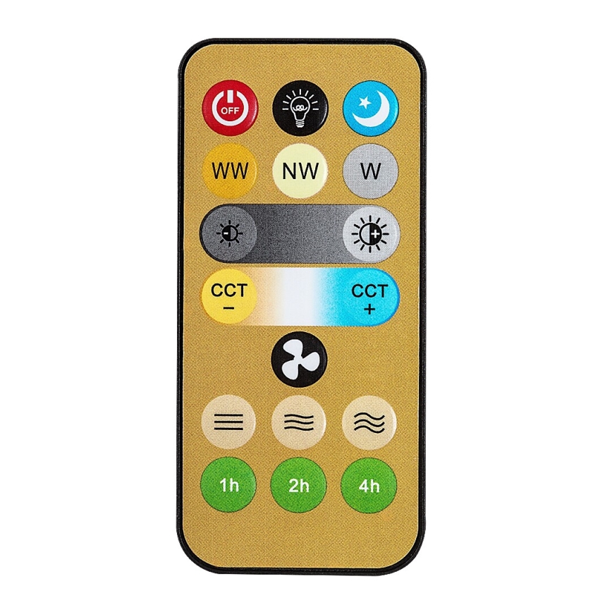 Rabalux - Lámpara de pie LED regulable con ventilador 1xE27/16W/230V 3000-6500K + mando a distancia