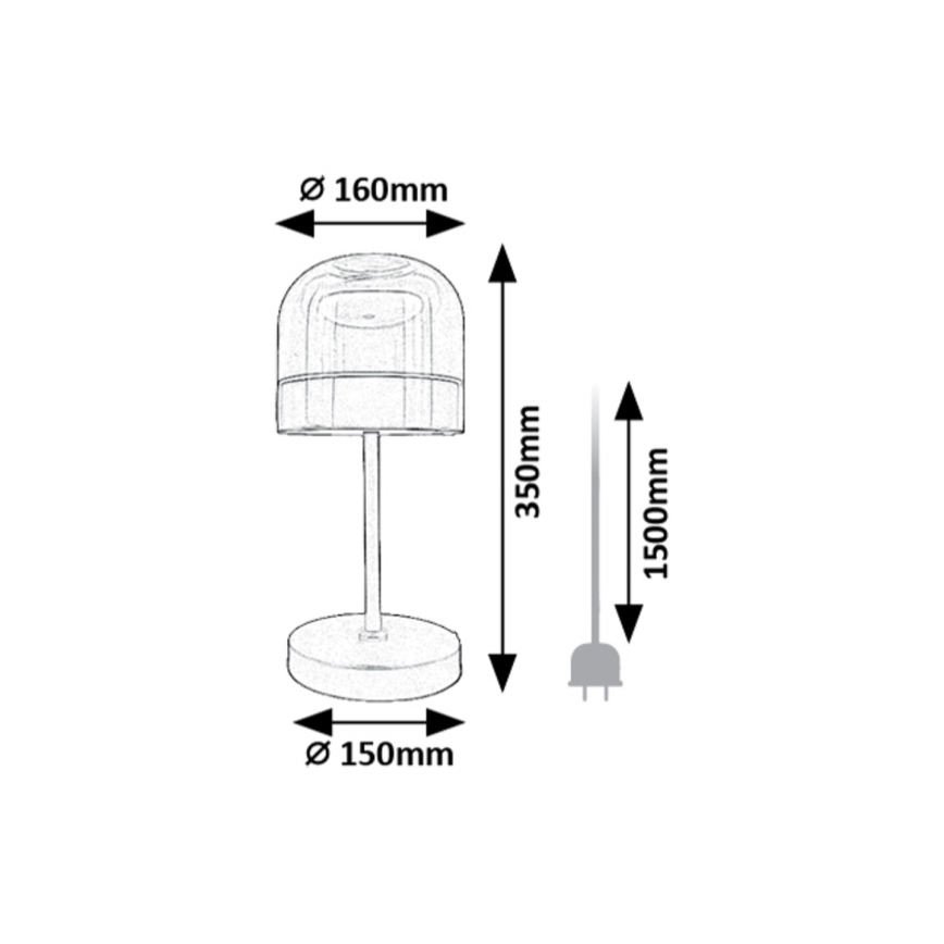 Rabalux - Lámpara de mesa LED regulable LED/13W/230V 3000/4000/6000K