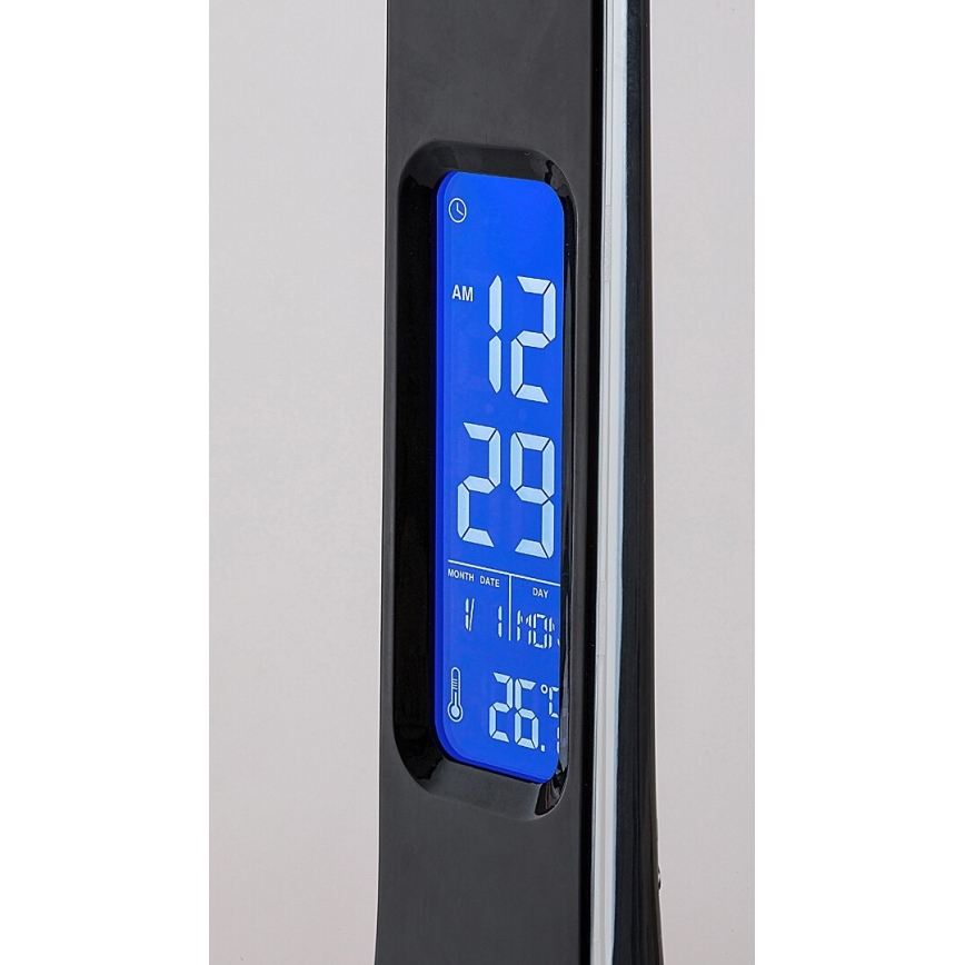 Rabalux - Lámpara de mesa LED regulable con pantalla LED/7W/5V 4000K negro