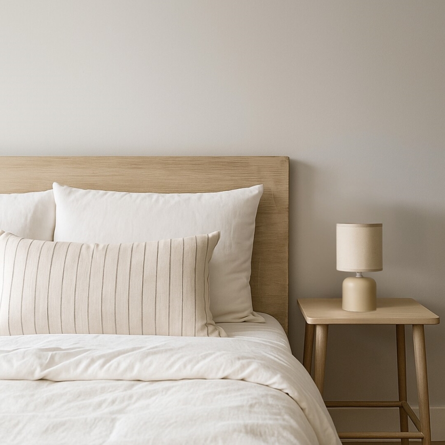 Rabalux - Lámpara de mesa 1xE14/40W/230V beige