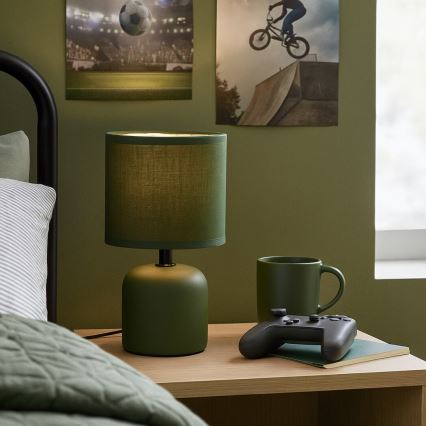 Rabalux - Lámpara de mesa 1xE14/40W/230V verde