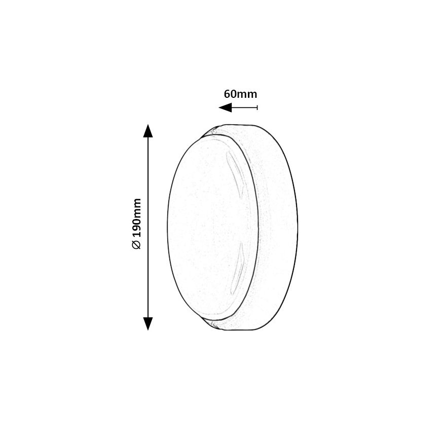 Rabalux - Lámpara de techo LED para exterior LED/15W/230V IP54 blanca