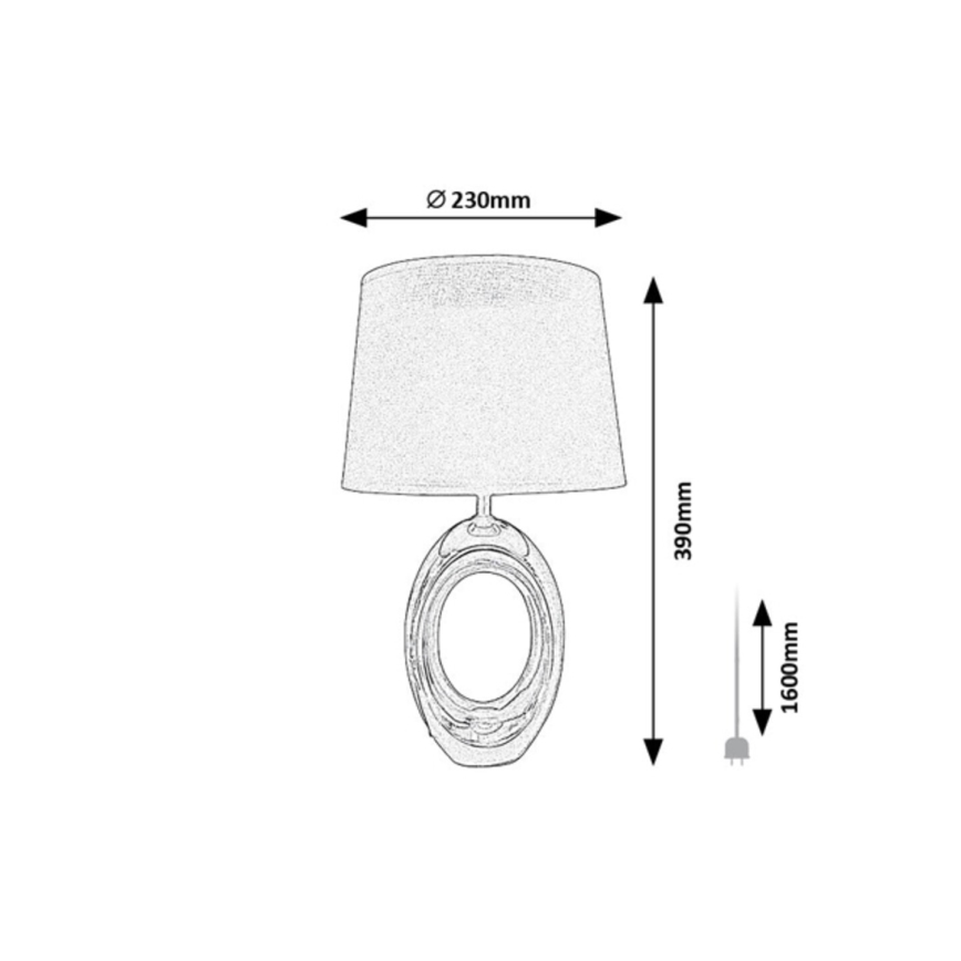 Rabalux - Lámpara de mesa 1xE14/25W/230V