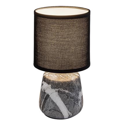 Rabalux - Lámpara de mesa 1xE14/40W/230V negra, efecto mármol