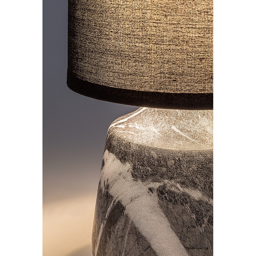 Rabalux - Lámpara de mesa 1xE14/40W/230V negra, efecto mármol