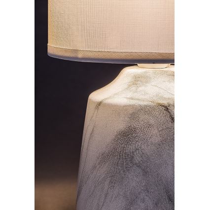 Rabalux - Lámpara de sobremesa 1xE14/40W/230V blanca/acabado en mármol