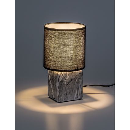 Rabalux - Lámpara de mesa 1xE14/40W/230V negra/efecto mármol