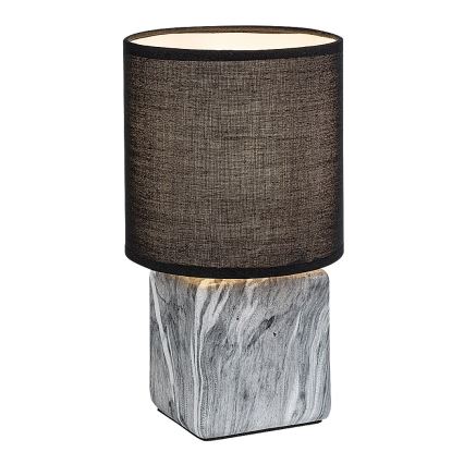Rabalux - Lámpara de mesa 1xE14/40W/230V negra/efecto mármol
