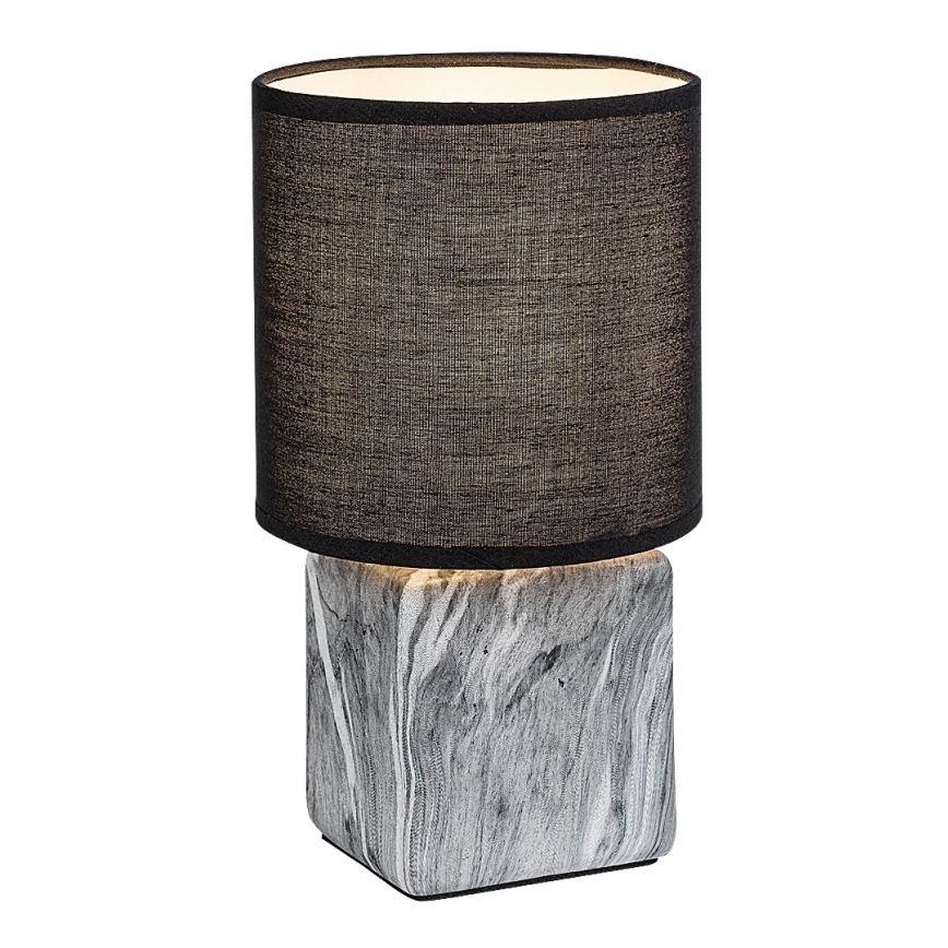 Rabalux - Lámpara de mesa 1xE14/40W/230V negra/efecto mármol