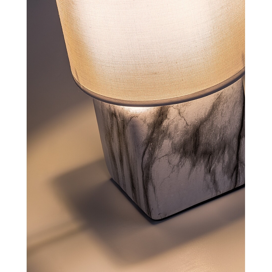 Rabalux - Lámpara de sobremesa 1xE14/40W/230V blanca/decoración de mármol