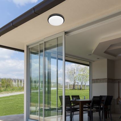 Rabalux - Lámpara de techo LED para exterior LED/15W/230V IP54 negra