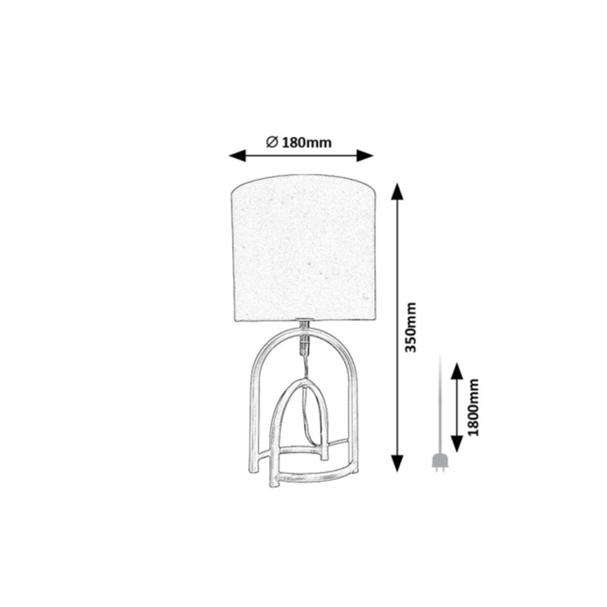 Rabalux - Lámpara de mesa 1xE14/25W/230V