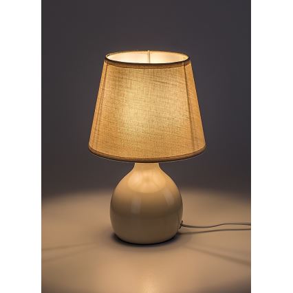 Rabalux - Lámpara de mesa 1xE14/40W/230V beige