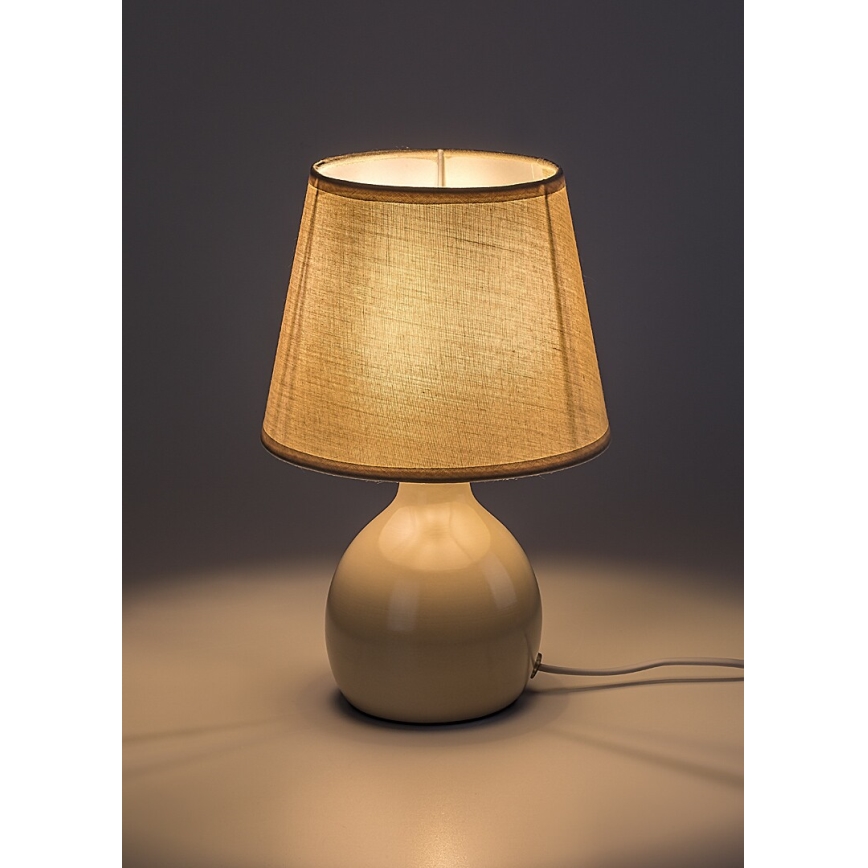Rabalux - Lámpara de mesa 1xE14/40W/230V beige