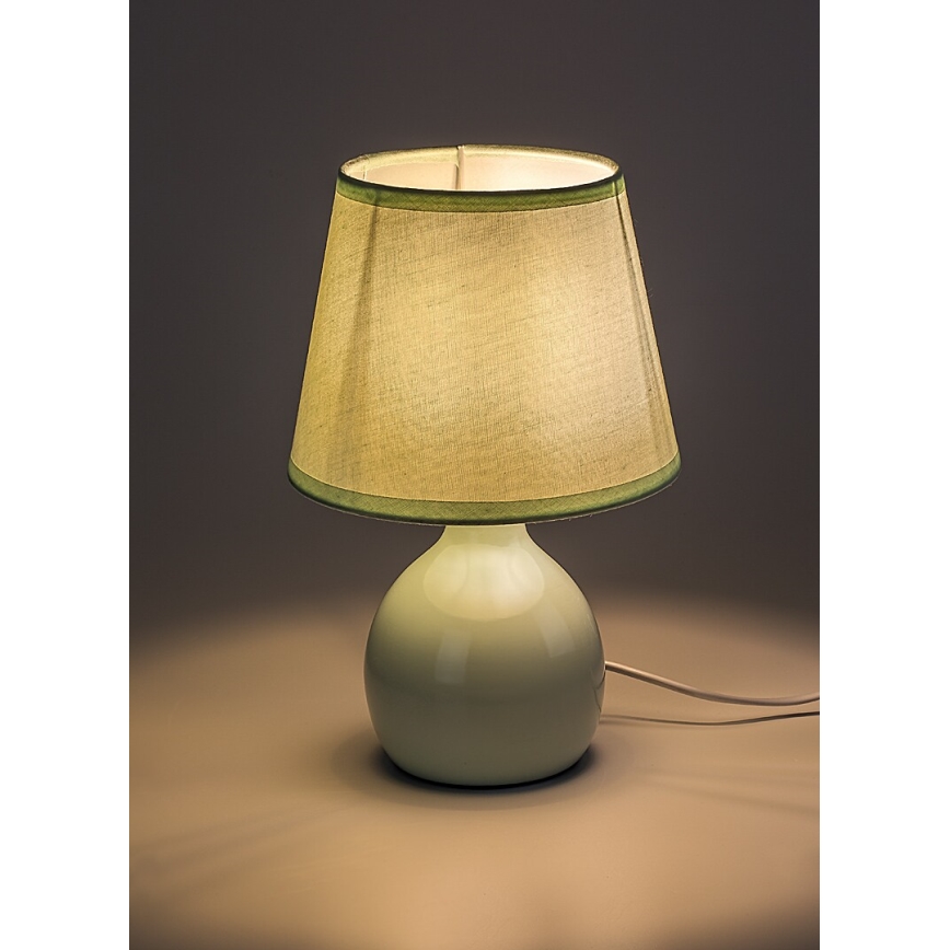 Rabalux - Lámpara de mesa 1xE14/40W/230V verde menta