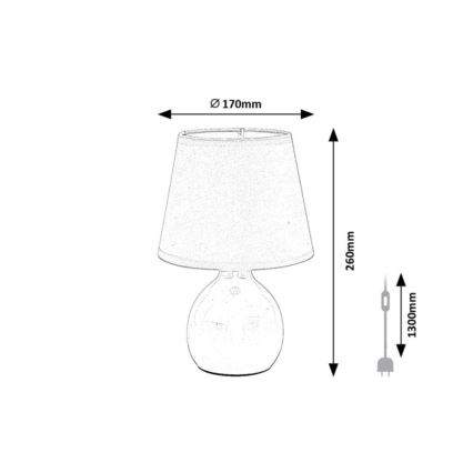 Rabalux - Lámpara de mesa 1xE14/40W/230V rosa