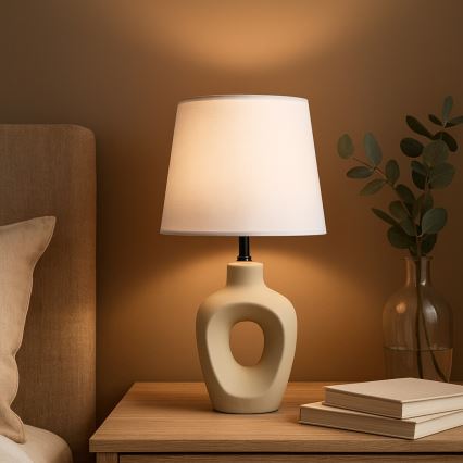 Rabalux - Lámpara de mesa 1xE14/25W/230V beige