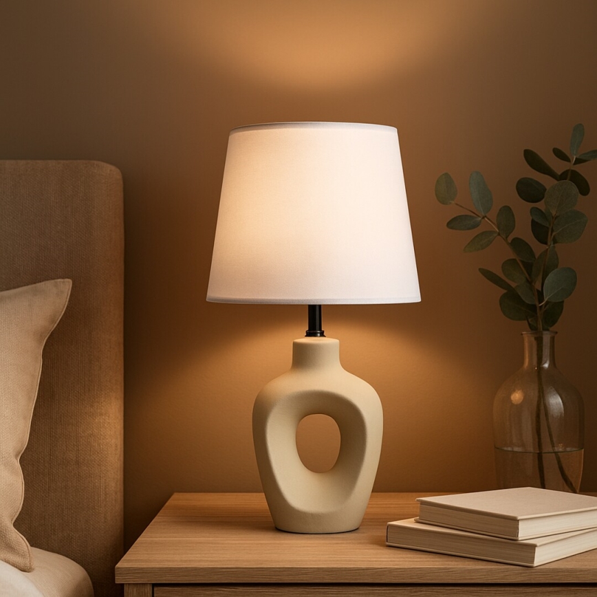 Rabalux - Lámpara de mesa 1xE14/25W/230V beige