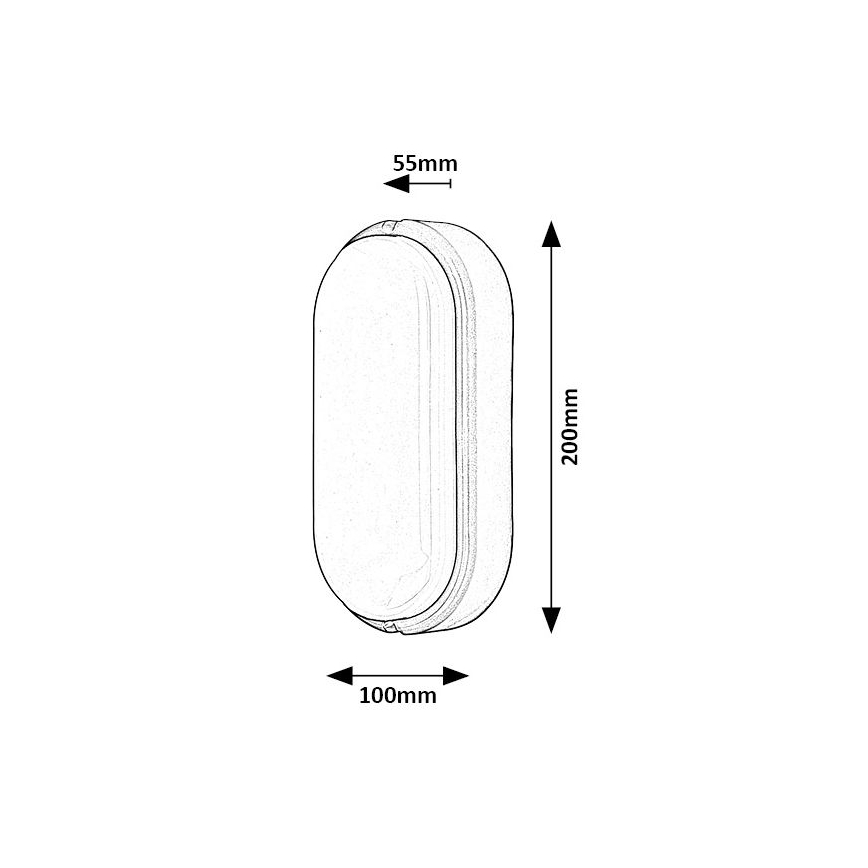 Rabalux - Lámpara de techo LED para exterior LED/15W/230V IP54 blanca