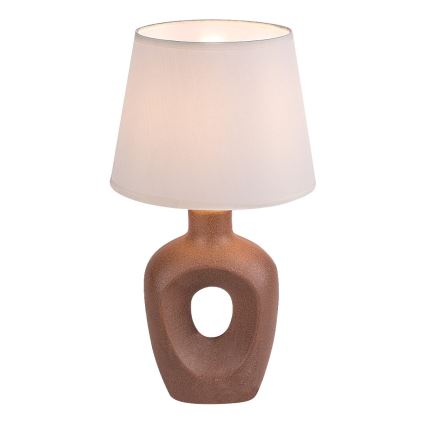 Rabalux - Lámpara de sobremesa 1xE14/25W/230V marrón/crema