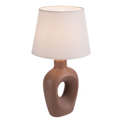 Rabalux - Lámpara de sobremesa 1xE14/25W/230V marrón/crema